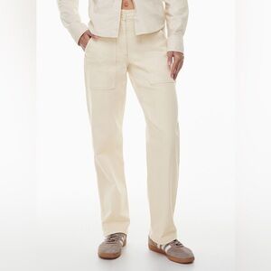 Wilfred Free Cream Buttoned Pants